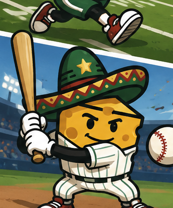 Mascota jugando beisbol