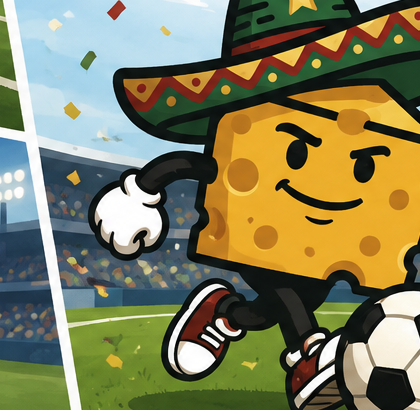 Mascota jugando futbol